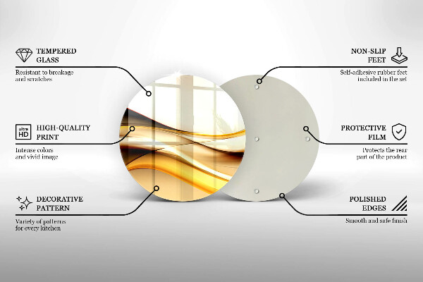 Tábua de cortar Linhas de fumaça abstratas