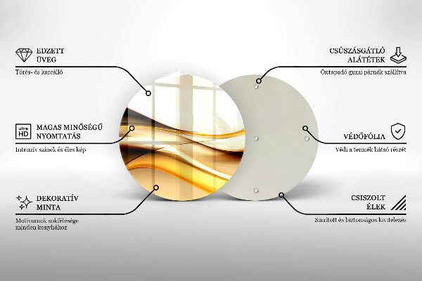 Tábua de cortar Linhas de fumaça abstratas