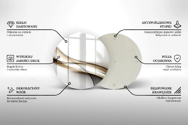 Tábua de cortar alimentos Abstração de linhas suaves