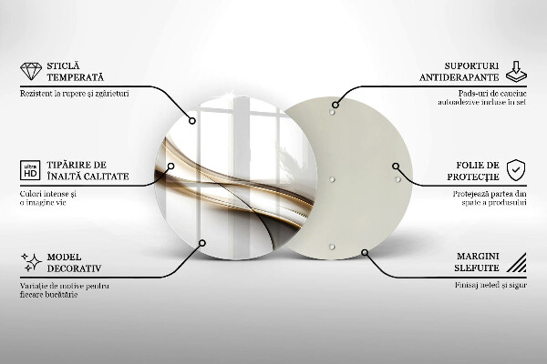 Tábua de cortar alimentos Abstração de linhas suaves