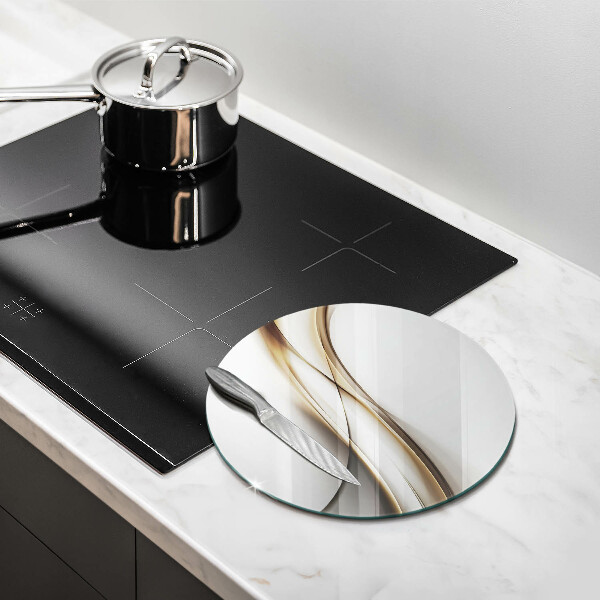 Tábua de cortar alimentos Abstração de linhas suaves