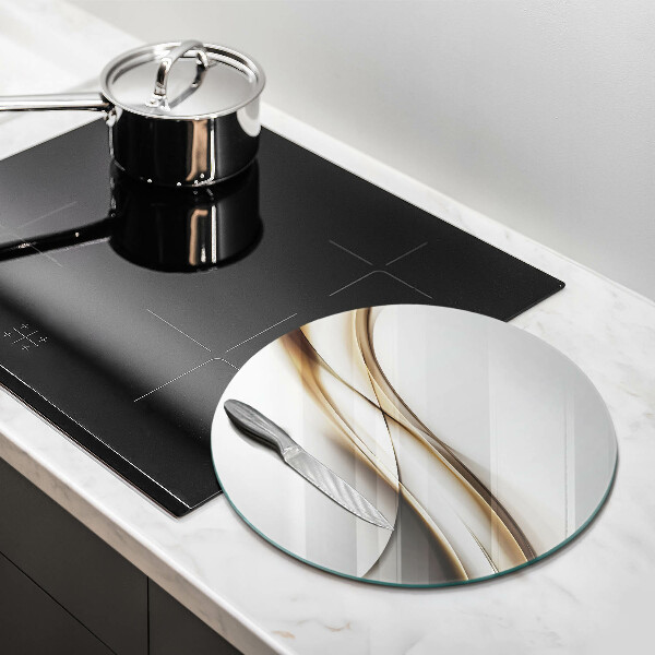 Tábua de cortar alimentos Abstração de linhas suaves