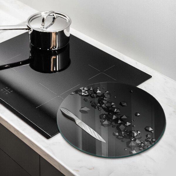 Tábua de vidro Formas abstratas 3D