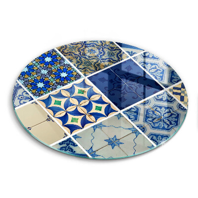 Tábua de cortar de vidro Azulejos decorativos