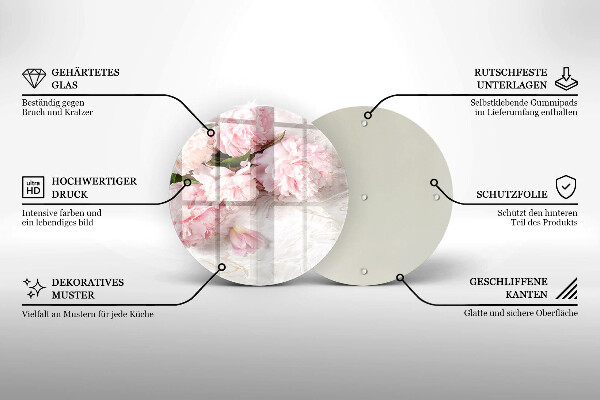 Tábua corte Flores delicadas de rosas