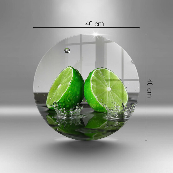 Tábua para corte Limões suculentos e água