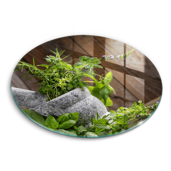 Tábua de corte Plantas, ervas e madeira