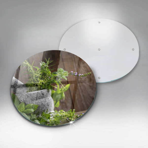 Tábua de corte Plantas, ervas e madeira