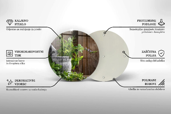 Tábua de corte Plantas, ervas e madeira