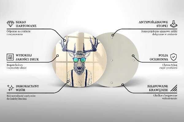 Tábua para cozinha Ilustração do Homem-Veado