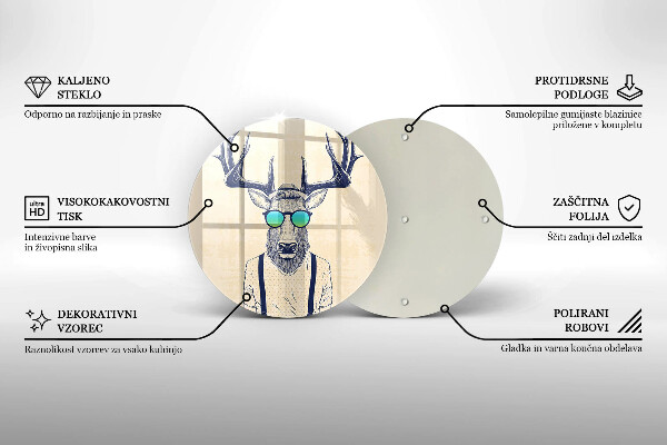 Tábua para cozinha Ilustração do Homem-Veado