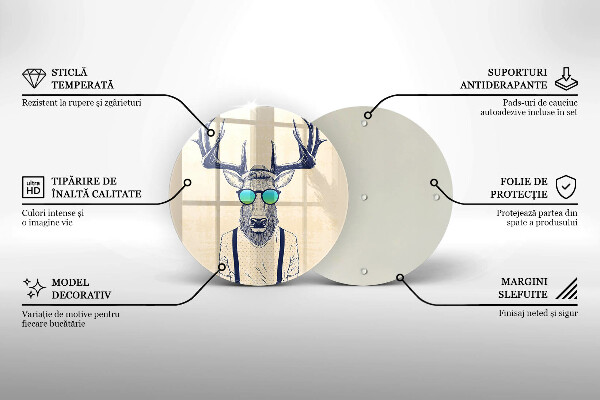 Tábua para cozinha Ilustração do Homem-Veado