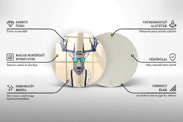 Tábua para cozinha Ilustração do Homem-Veado