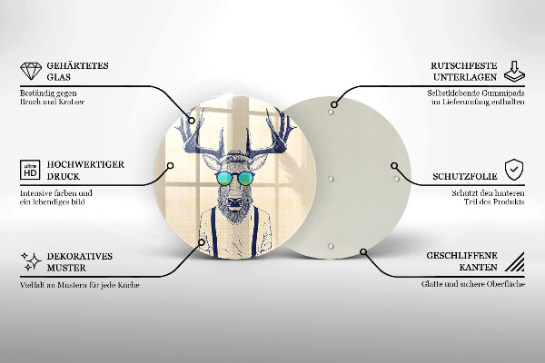 Tábua para cozinha Ilustração do Homem-Veado