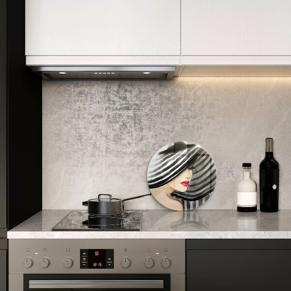 Tábua de corte Mulher de chapéu