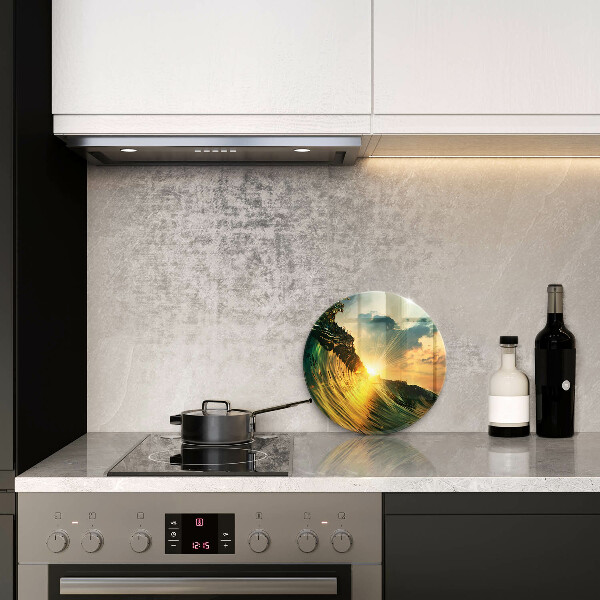 Tábua para cozinha Onda e pôr do sol