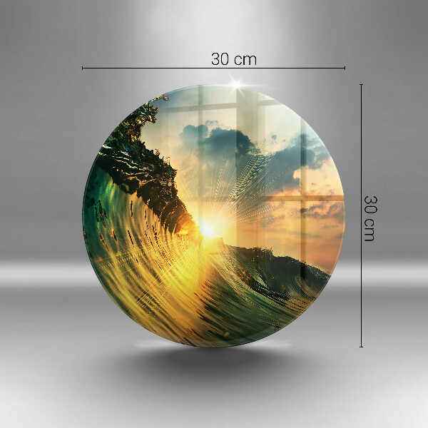 Tábua para cozinha Onda e pôr do sol