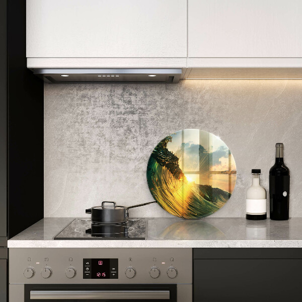 Tábua para cozinha Onda e pôr do sol