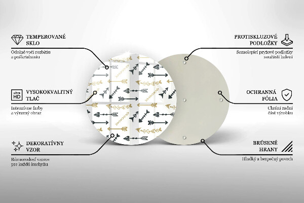 Tábua de cortar Padrão de flecha boho