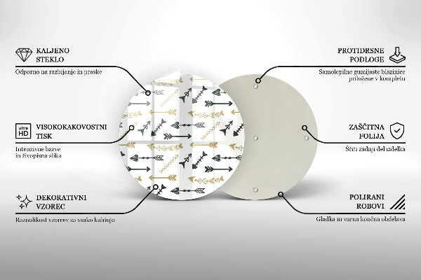 Tábua de cortar Padrão de flecha boho