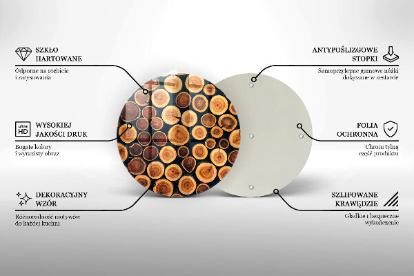 Tábua corte Tocos de árvores de madeira