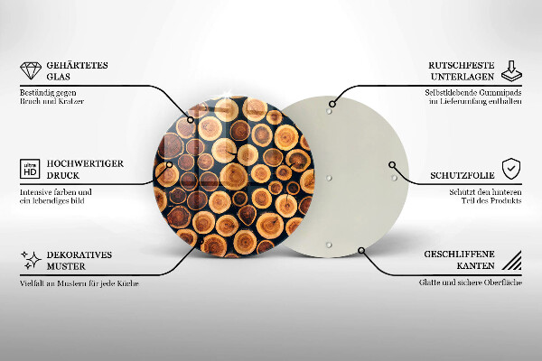 Tábua corte Tocos de árvores de madeira