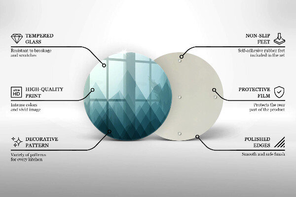 Tábua de cortar Montanhas abstratas