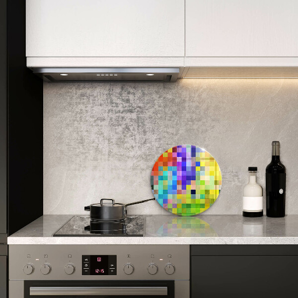 Tábua cozinha Quadrados de pixels coloridos