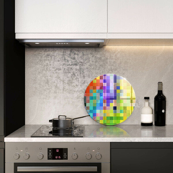 Tábua cozinha Quadrados de pixels coloridos