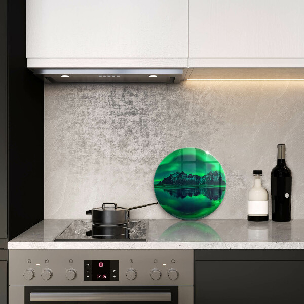 Tábua corte Paisagem da aurora boreal