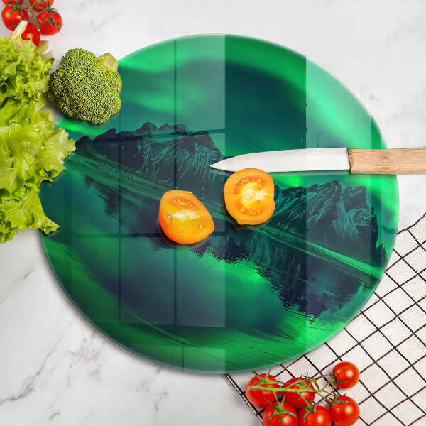 Tábua corte Paisagem da aurora boreal