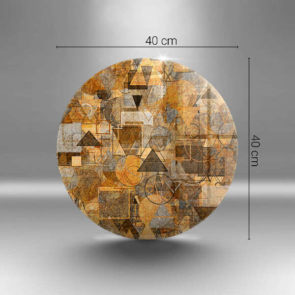 Tábua de corte de vidro Padrão de formas geométricas