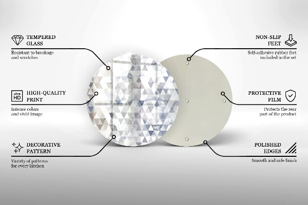 Tábua cozinha Padrão triangular