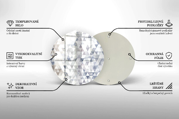 Tábua cozinha Padrão triangular