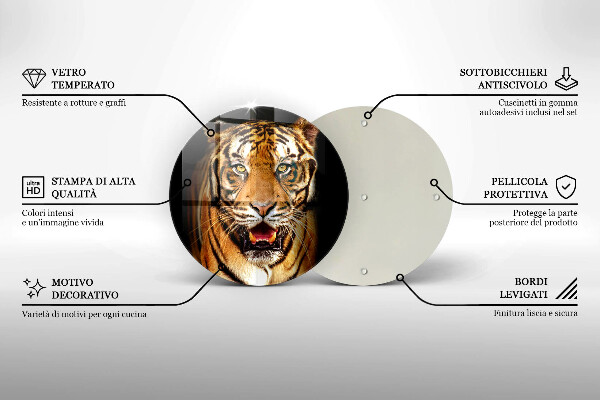 Tábua de cortar Tigre animal selvagem