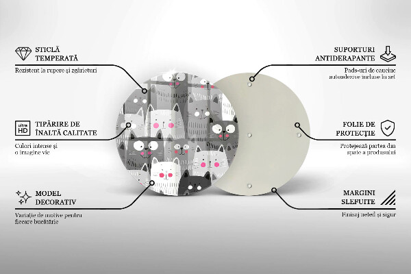 Tábua cozinha Ilustração de gato