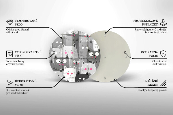 Tábua cozinha Ilustração de gato