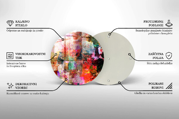 Tábua para corte Abstração de tinta