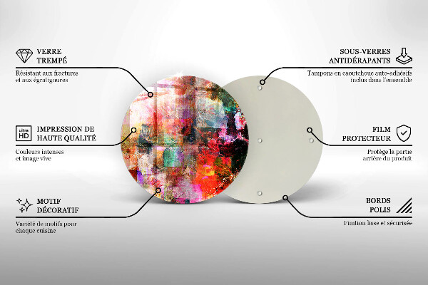 Tábua para corte Abstração de tinta