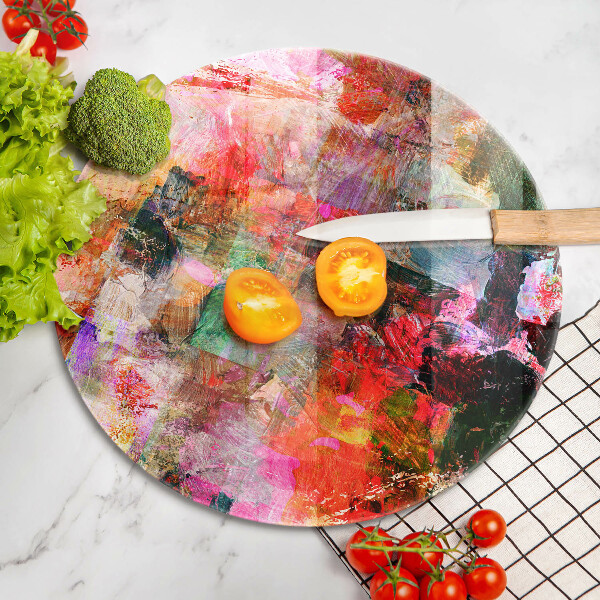 Tábua para corte Abstração de tinta