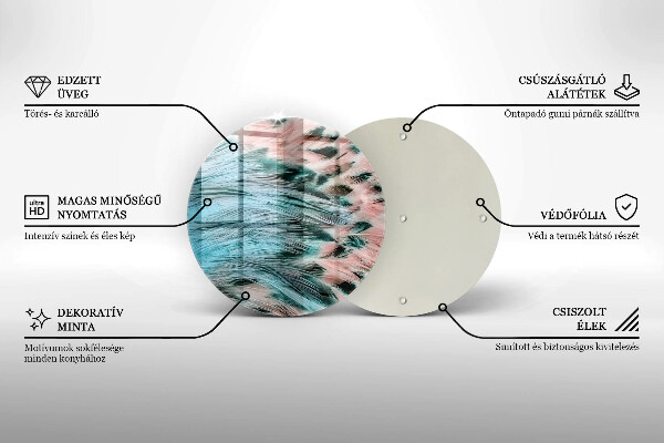 Tábua de corte penas de pássaros boho