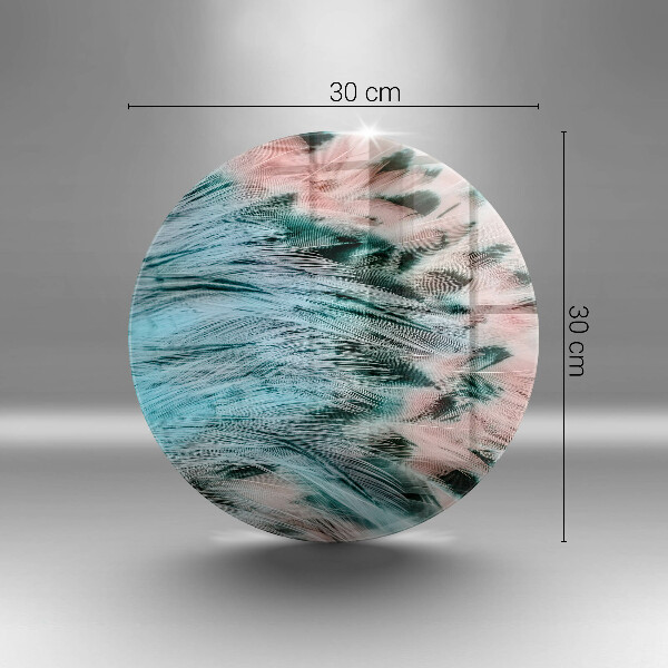 Tábua de corte penas de pássaros boho