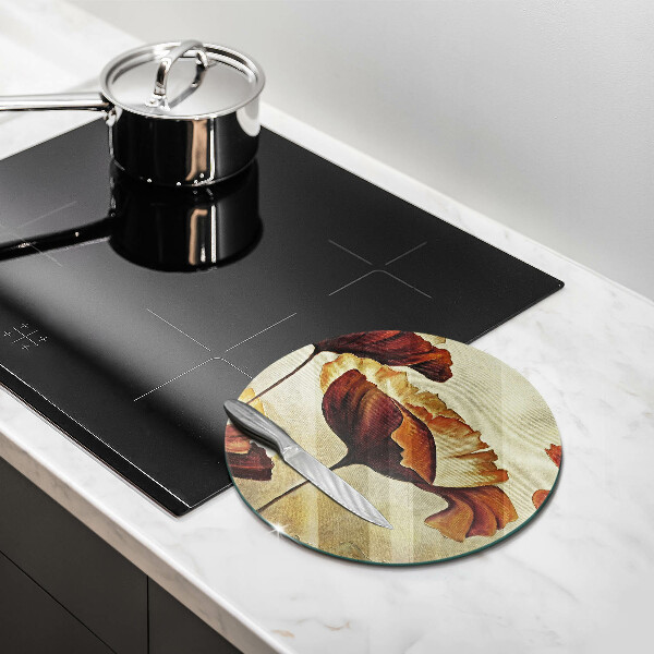 Tábua para corte Flores boho pintadas