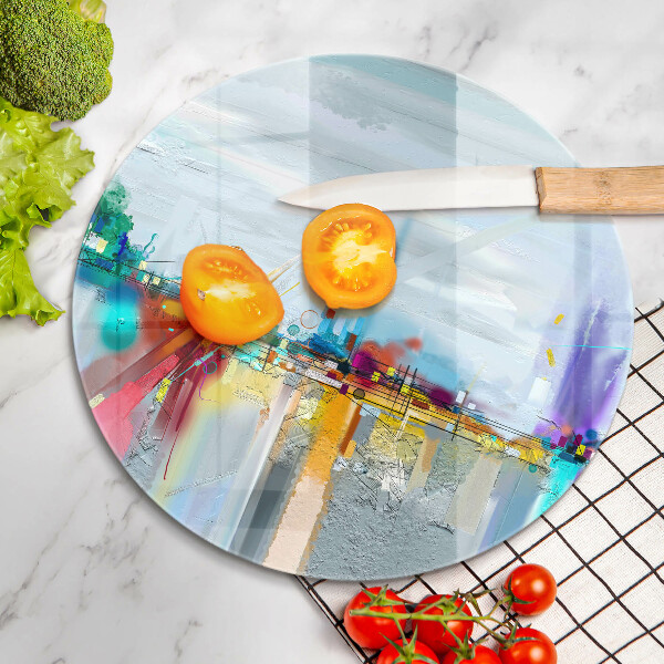 Tábua para cozinha Abstração pintada