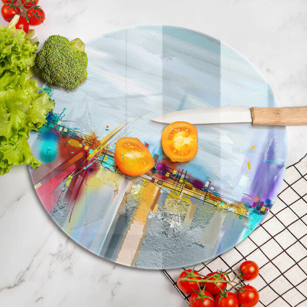 Tábua para cozinha Abstração pintada