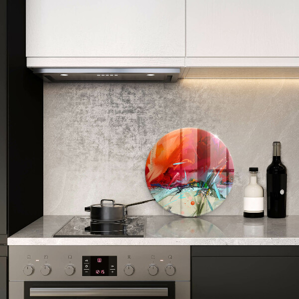 Tábua para corte Abstração pintada