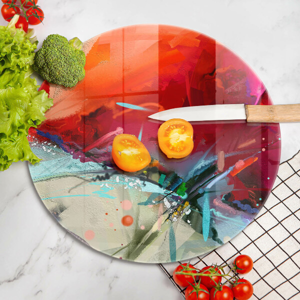 Tábua para corte Abstração pintada