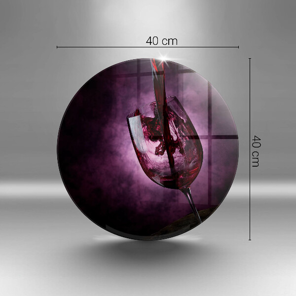 Tábua cozinha Um copo de vinho