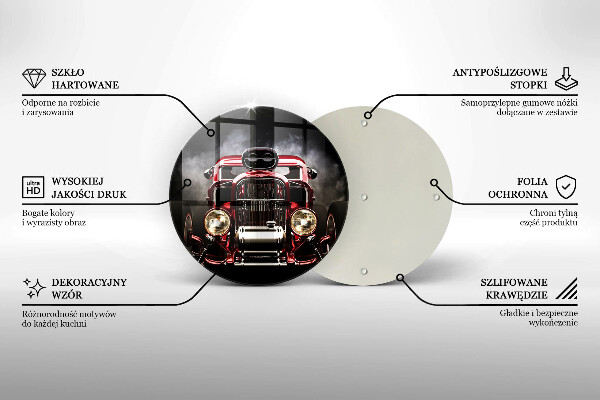 Tábua de vidro Carro velho