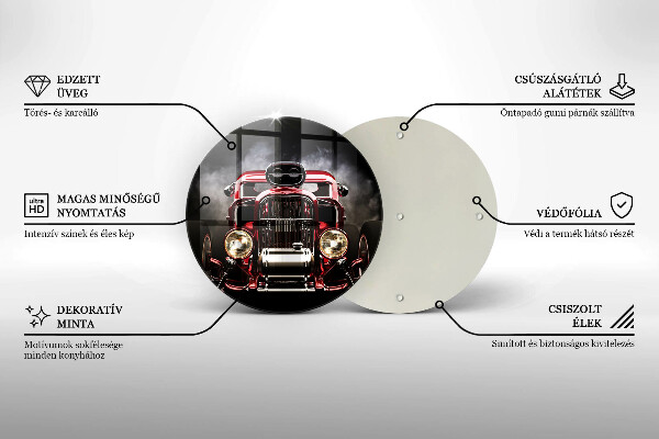 Tábua de vidro Carro velho